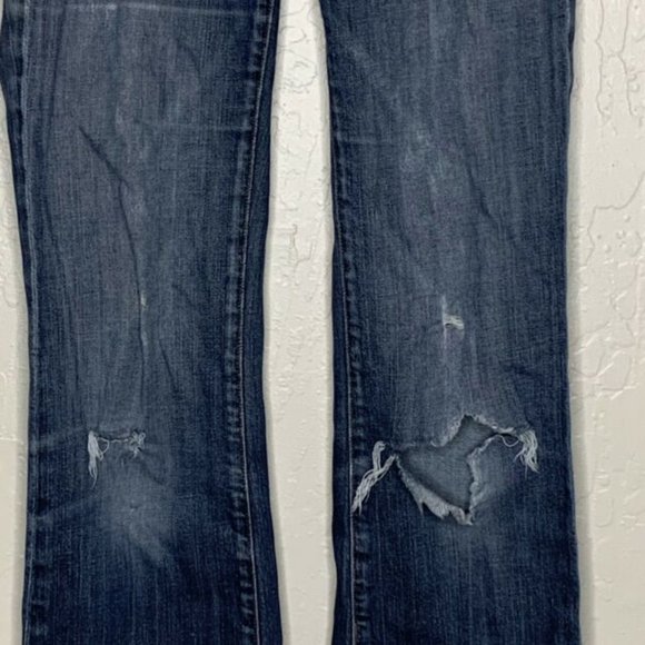 Citizens of humanity Leigh #148 DESTROYED stretch low waist boot cut jeans - Picture 4 of 11